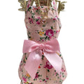 Pet Pink Floral Dress with Pink Bow for Small Cats and Dogs under 10 Lbs - Perfect Summer Wear for Your Furry Friend Cute Pet Small Dog Cat Clothes