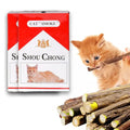Natural Silvervine Cat Chew Sticks – 2 Packs (20 Sticks) Natural Matatabi Chew Toys for Cats & Kittens, Dental Care, Teeth Cleaning, Calm Anxiety, Aggressive Chewer Toy, Interactive Play Toys