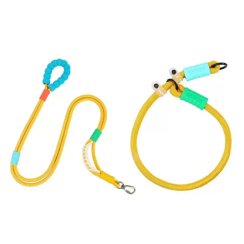 Hands Free Dog Rope Leash Adjustable Waist Crossbody Rope with Explosion Proof Handle Lockable Metal Clip for Easy Walking