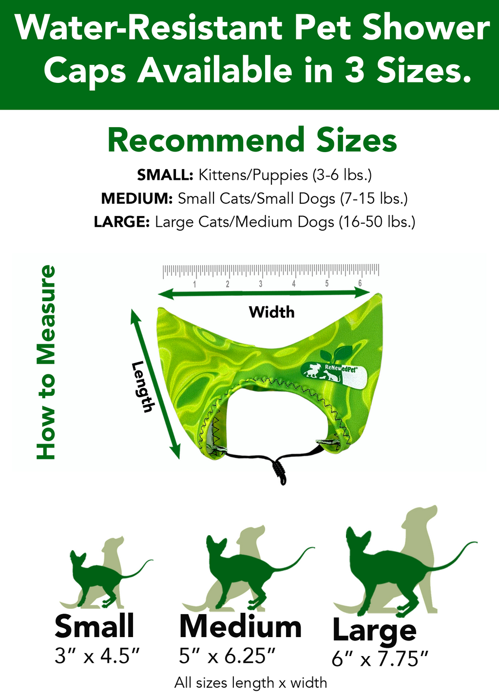 4-All Pets Shower, Ear & Sun Cap