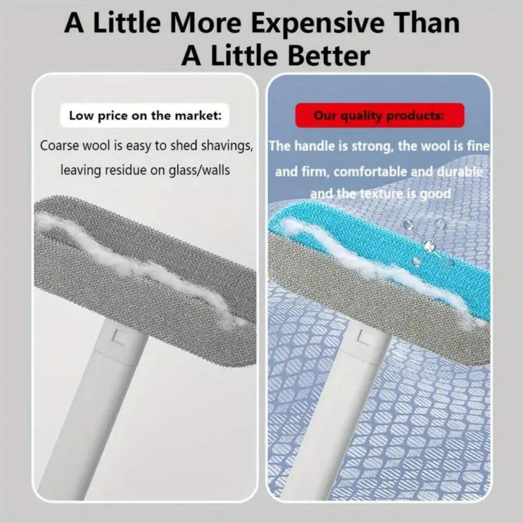 Pet Hair Remover Brush with Extra-Long Handle – Reusable, Washable Lint Cleaner for Cat Dog Hair on Furniture, Carpets, and Bedding.
