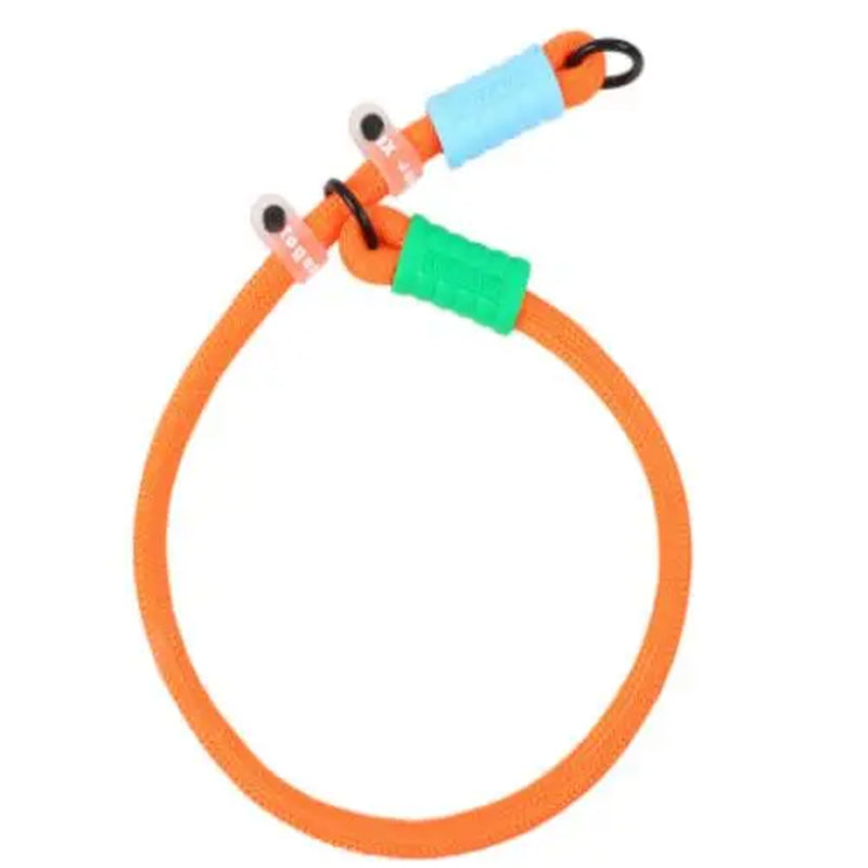 Hands Free Dog Rope Leash Adjustable Waist Crossbody Rope with Explosion Proof Handle Lockable Metal Clip for Easy Walking